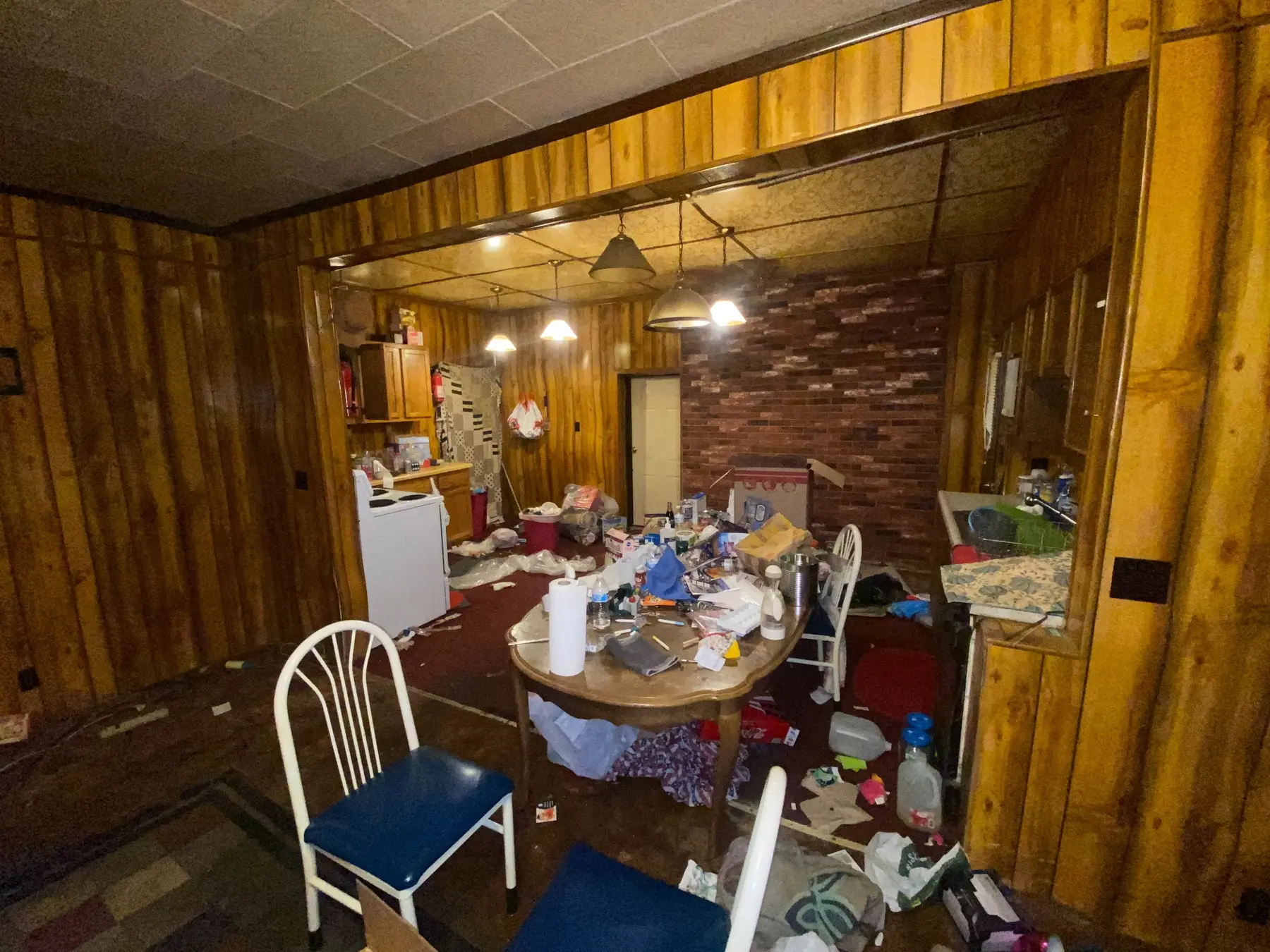 Interior of a property during a cleanout project